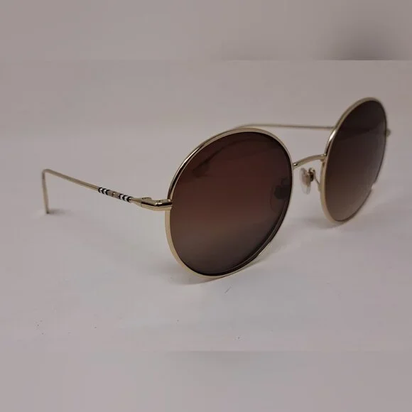 NWT Burberry Sunglasses Frames Only Prescription Gold Metal Full B3132 58-19-140